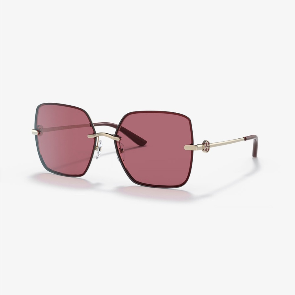 Tory Burch Solid Bordeaux Lense Sunglasses